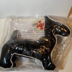 Black dog purse w/ white trim